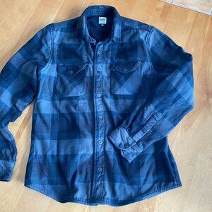 Volcom Workwear Timber Fleece Lined Plaid Flannel Shacket (Small)